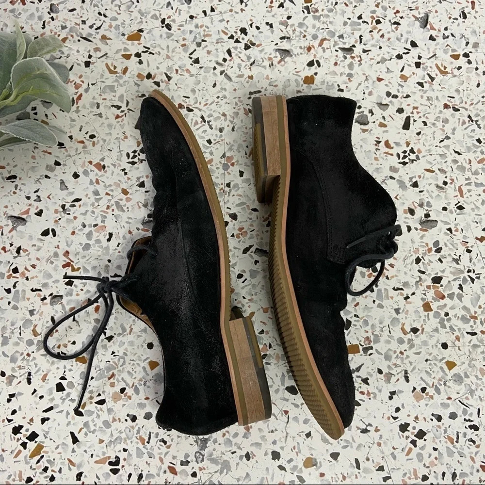 GUESS Joshua Black Oxford Shoes Suede Lace-Up Mens Derby Size 7.5US - Picture 2 of 8